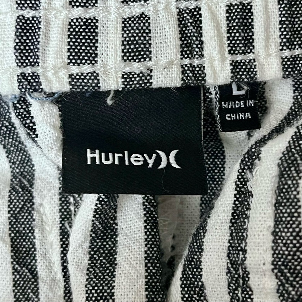 Hurley Venice Wide Leg Striped Pants Women’s L Nautical Preppy Coastal Beach - Picture 7 of 8